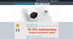 Desktop Screenshot of kezszarito.net