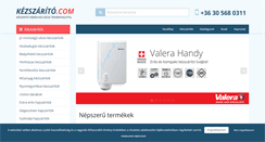 Desktop Screenshot of kezszarito.com