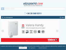 Tablet Screenshot of kezszarito.com